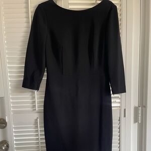 Theory Black Long Sleeve Dress